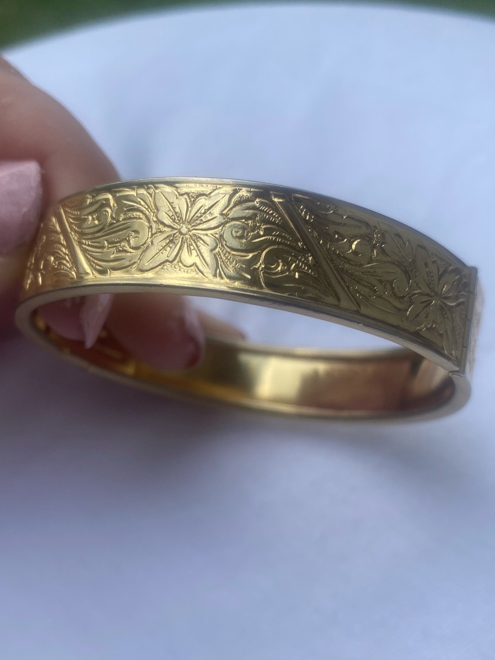 Vintage Victorian Era Style Gold Plated Bracelet 10kt